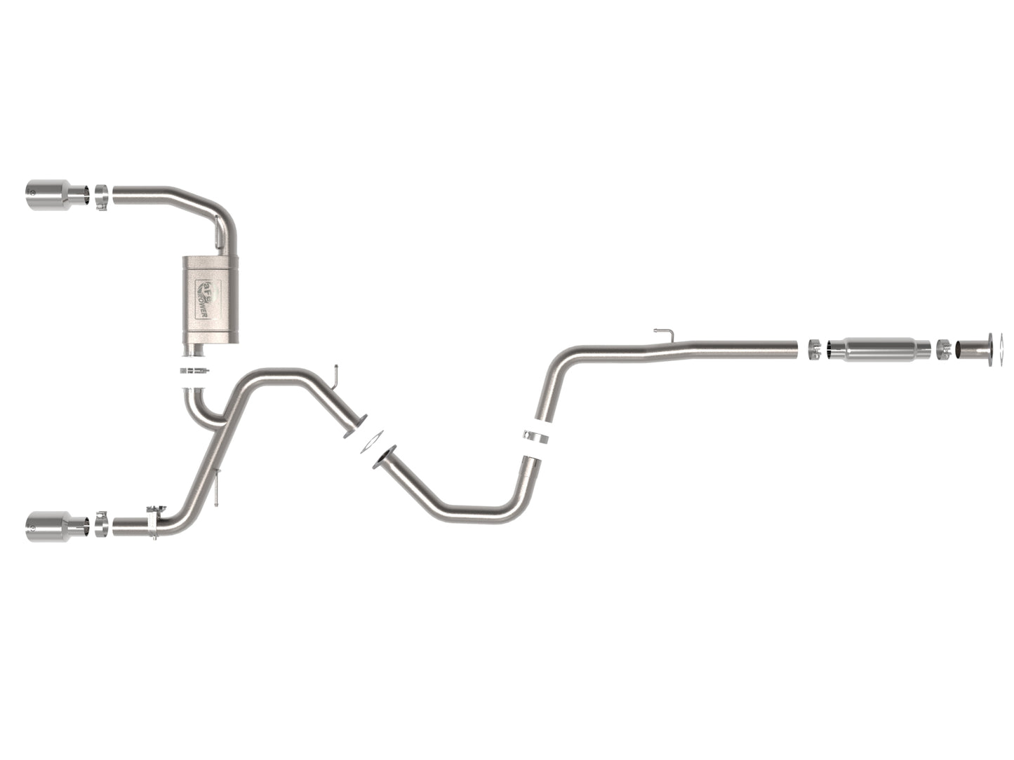 aFe Takeda 3in Cat-Back Exhaust w/ Polished Tips | Hyundai Elantra N (22-23) (49-37028-P)