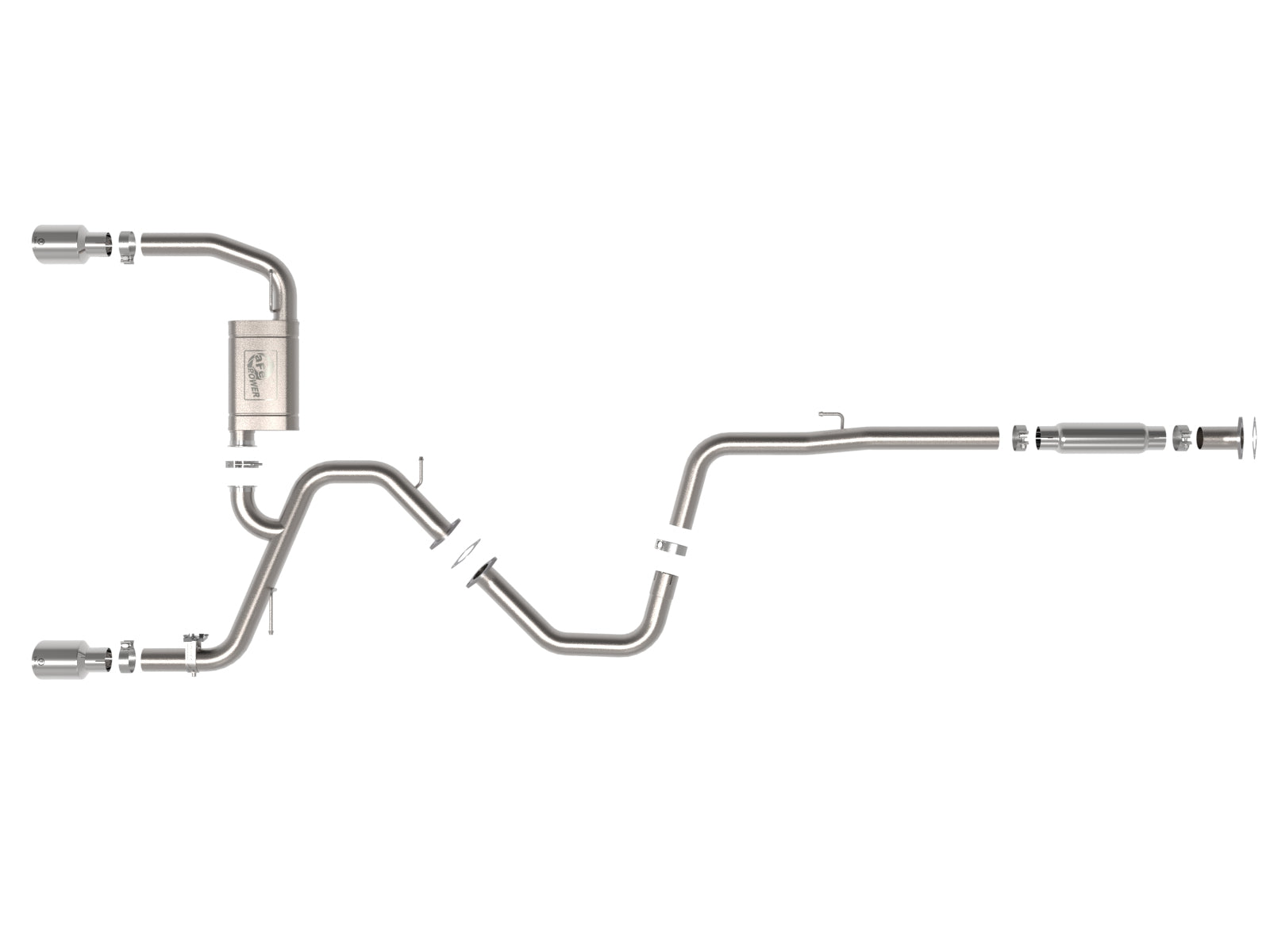 aFe Takeda 3in Cat-Back Exhaust w/ Polished Tips | Hyundai Elantra N (22-23) (49-37028-P)