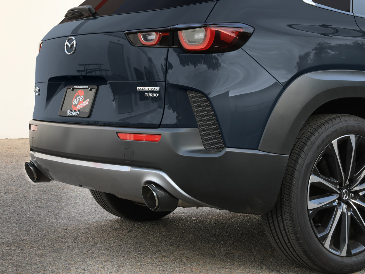 aFe 23+ Mazda CX-50 Takeda 2.5in SS Axle-Back Exhaust w/ CF Tips (49-37036-C)