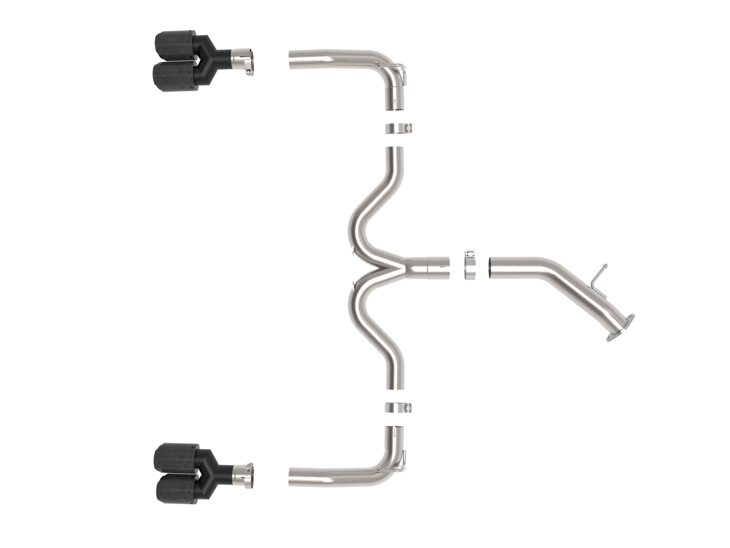 aFe 3in-2.5in SS Axle-Back Exhaust | Kia Forte 19-26 (49-37039-C)