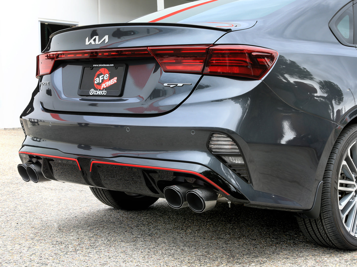 aFe 3in-2.5in SS Axle-Back Exhaust | Kia Forte 19-26 (49-37039-C)