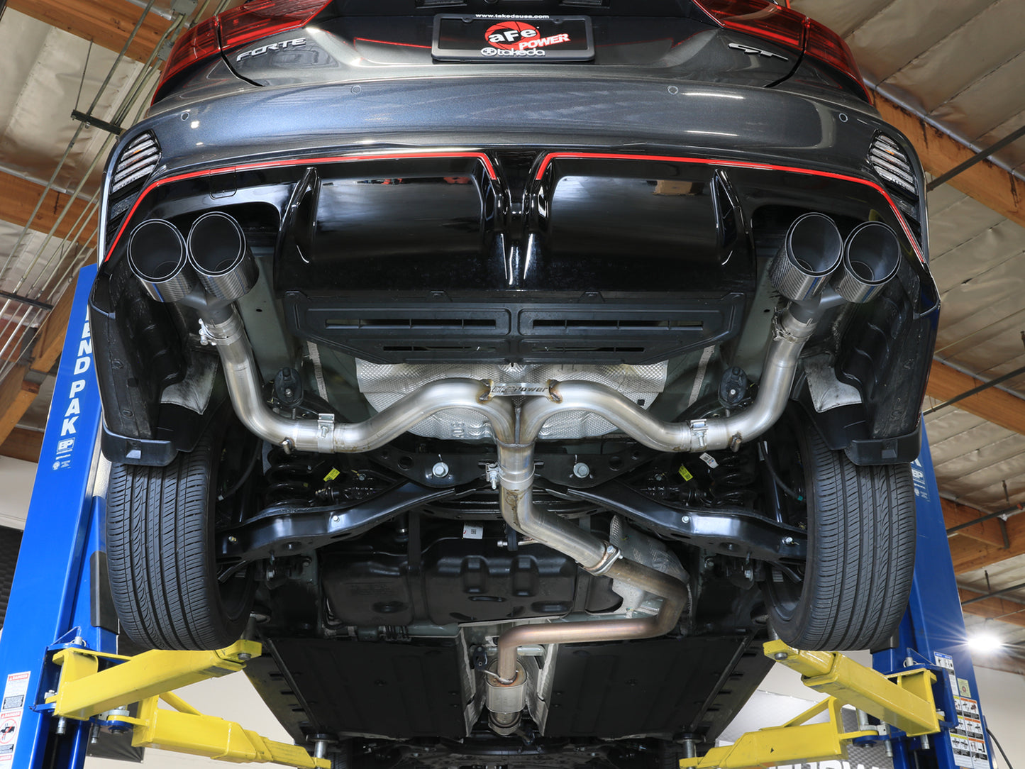 aFe 3in-2.5in SS Axle-Back Exhaust | Kia Forte 19-26 (49-37039-C)