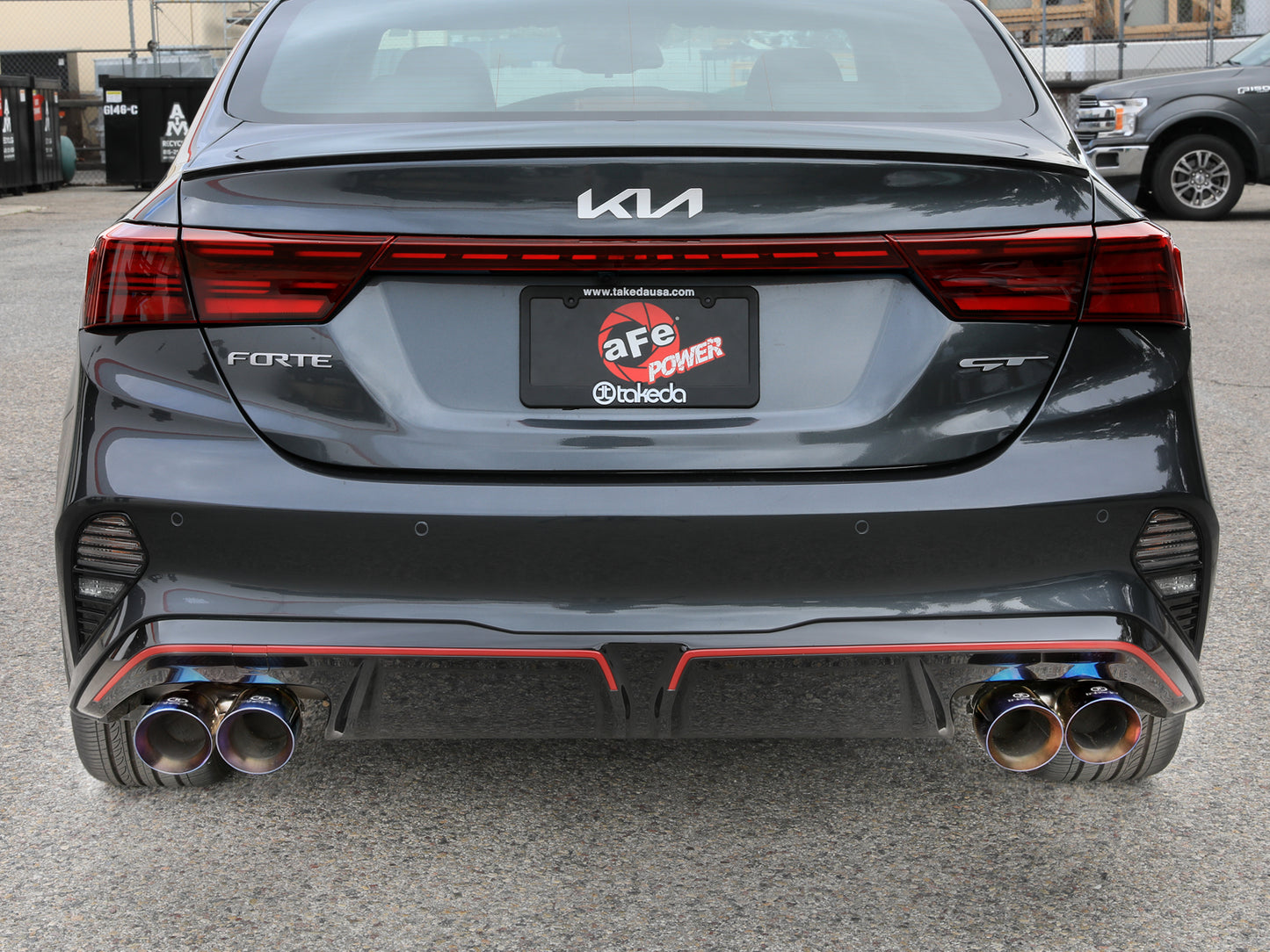 aFe 22-24 Kia Forte 1.6L SS Axle-Back Exhaust w/ Blue Tips | 2019-26 (49-37039-L)