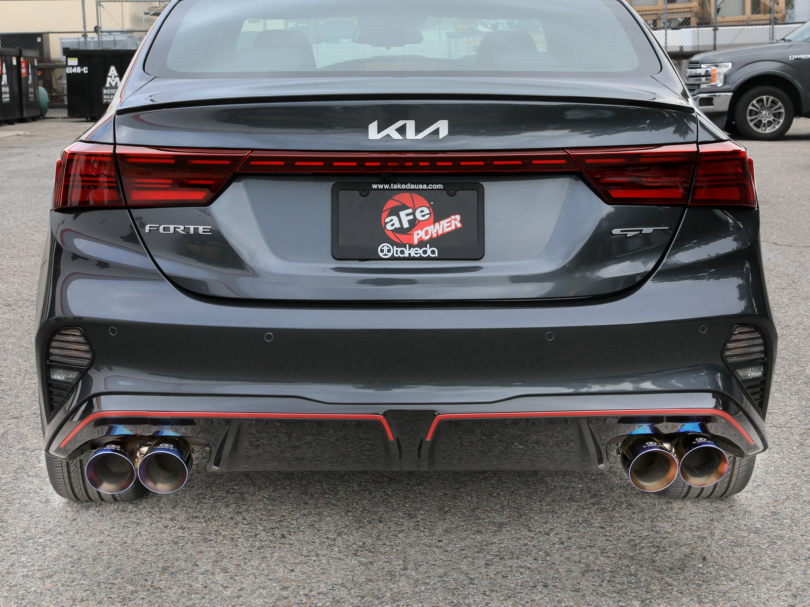aFe 22-24 Kia Forte 1.6L SS Axle-Back Exhaust w/ Blue Tips | 2019-26 (49-37039-L)