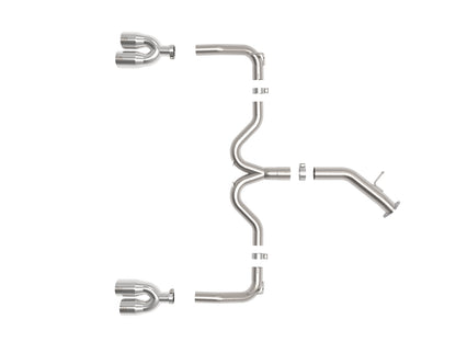 aFe 3in-2.5in SS Axle-Back Exhaust | Kia Forte (19-26) (49-37039-P)