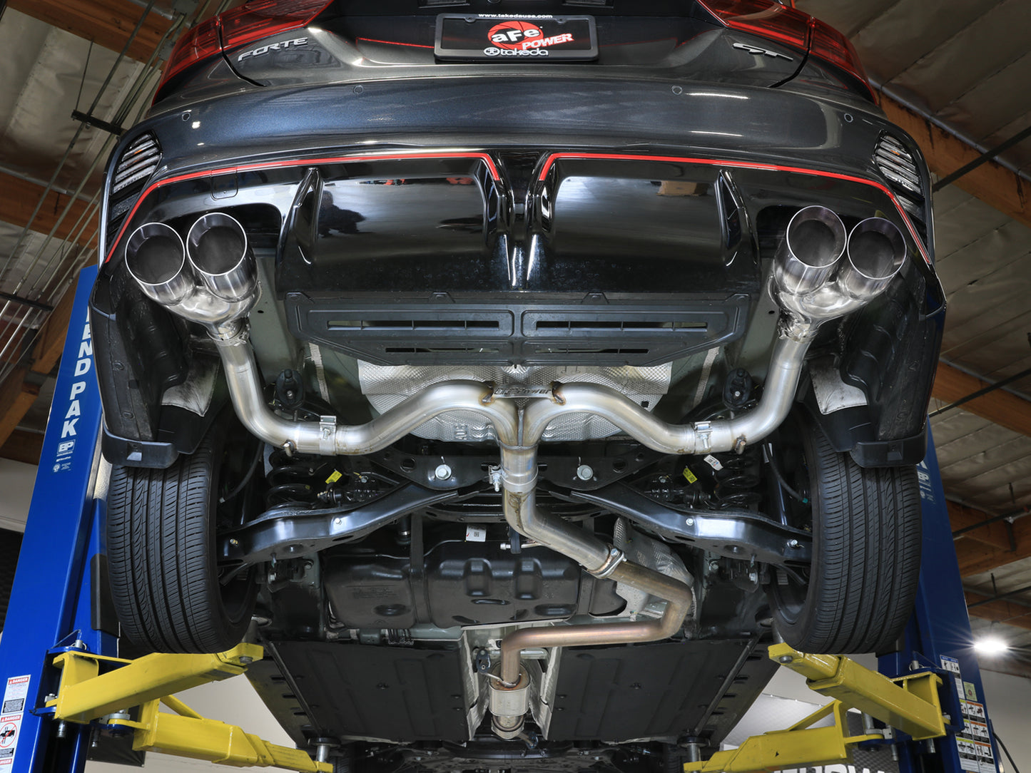 aFe 3in-2.5in SS Axle-Back Exhaust | Kia Forte (19-26) (49-37039-P)
