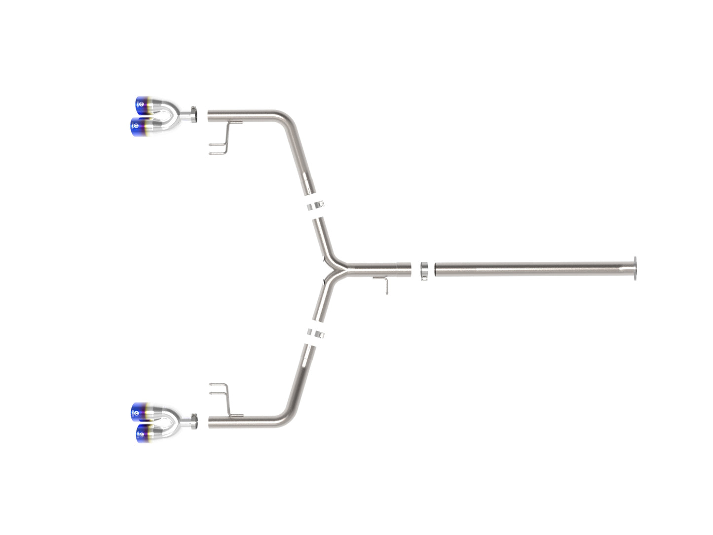 aFe Takeda 21-24 Kia K5 GT L4-2.5L SS Axle-Back Exhaust w/ Blue Flame Tips (49-37043-L)
