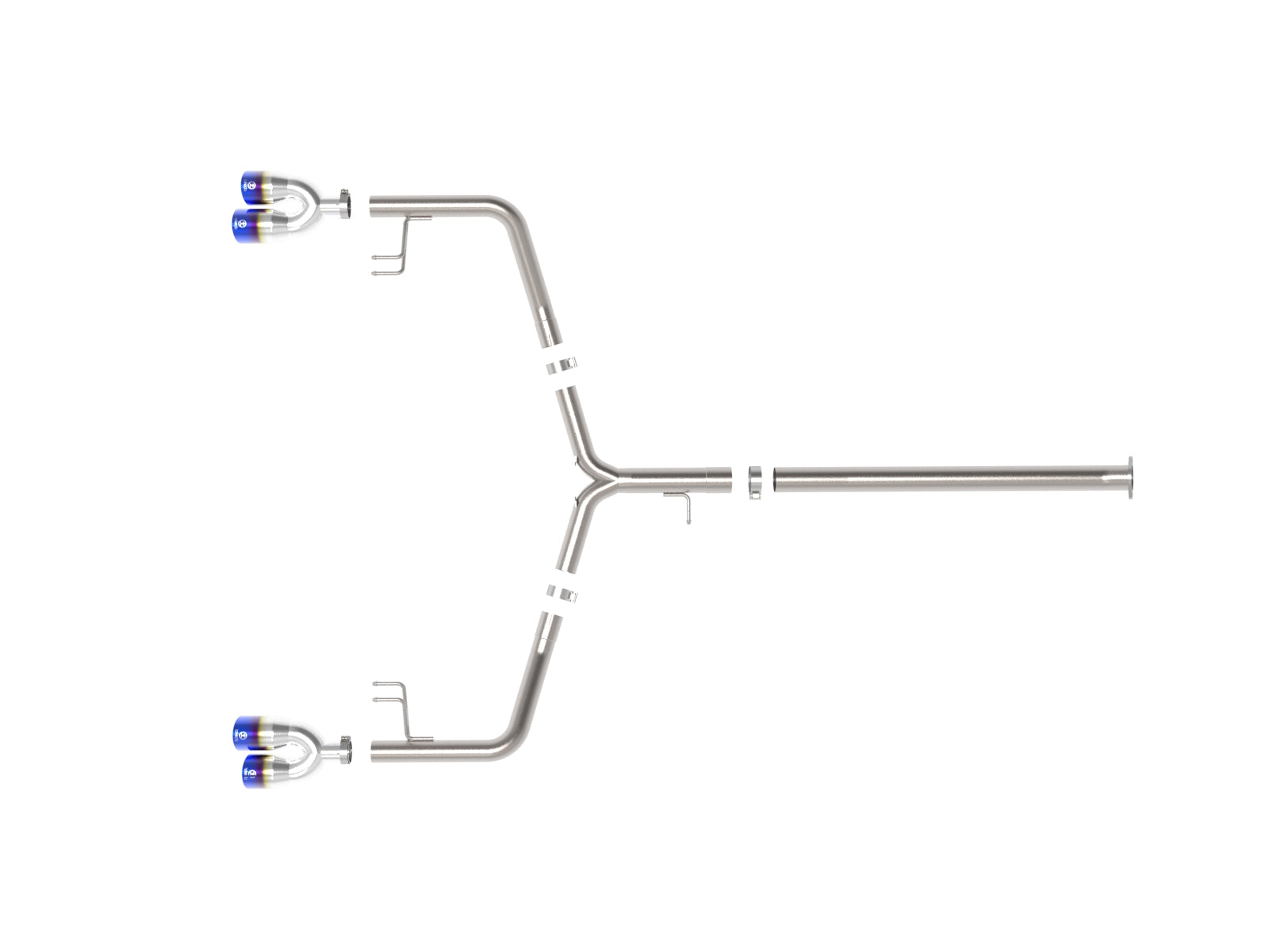 aFe Takeda 21-24 Kia K5 GT L4-2.5L SS Axle-Back Exhaust w/ Blue Flame Tips (49-37043-L)