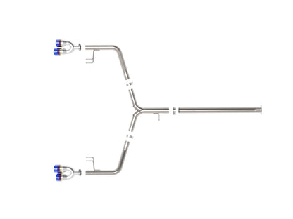 aFe Takeda 21-24 Kia K5 GT L4-2.5L SS Axle-Back Exhaust w/ Blue Flame Tips (49-37043-L)