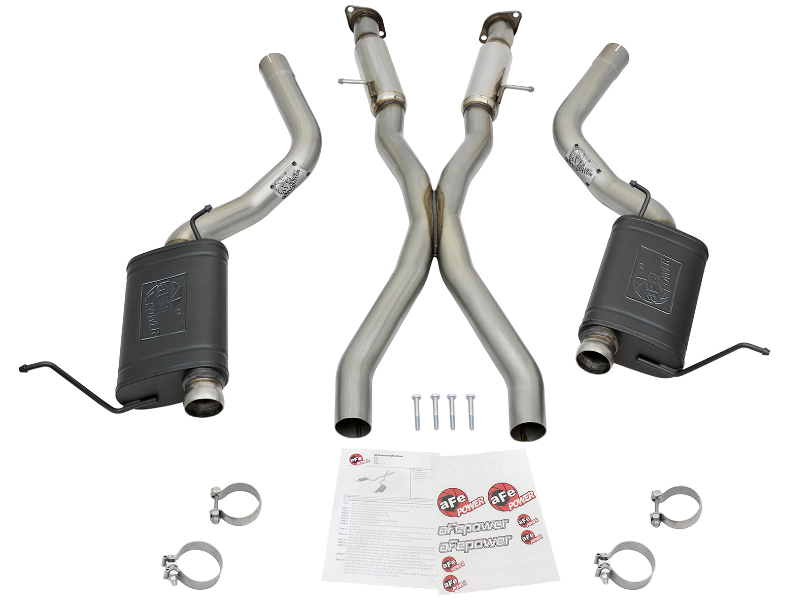 aFe 3in SS Cat-Back Exhaust w/ Resonator | Jeep WK2 SRT8/Trackhawk (12-21) (49-38059)