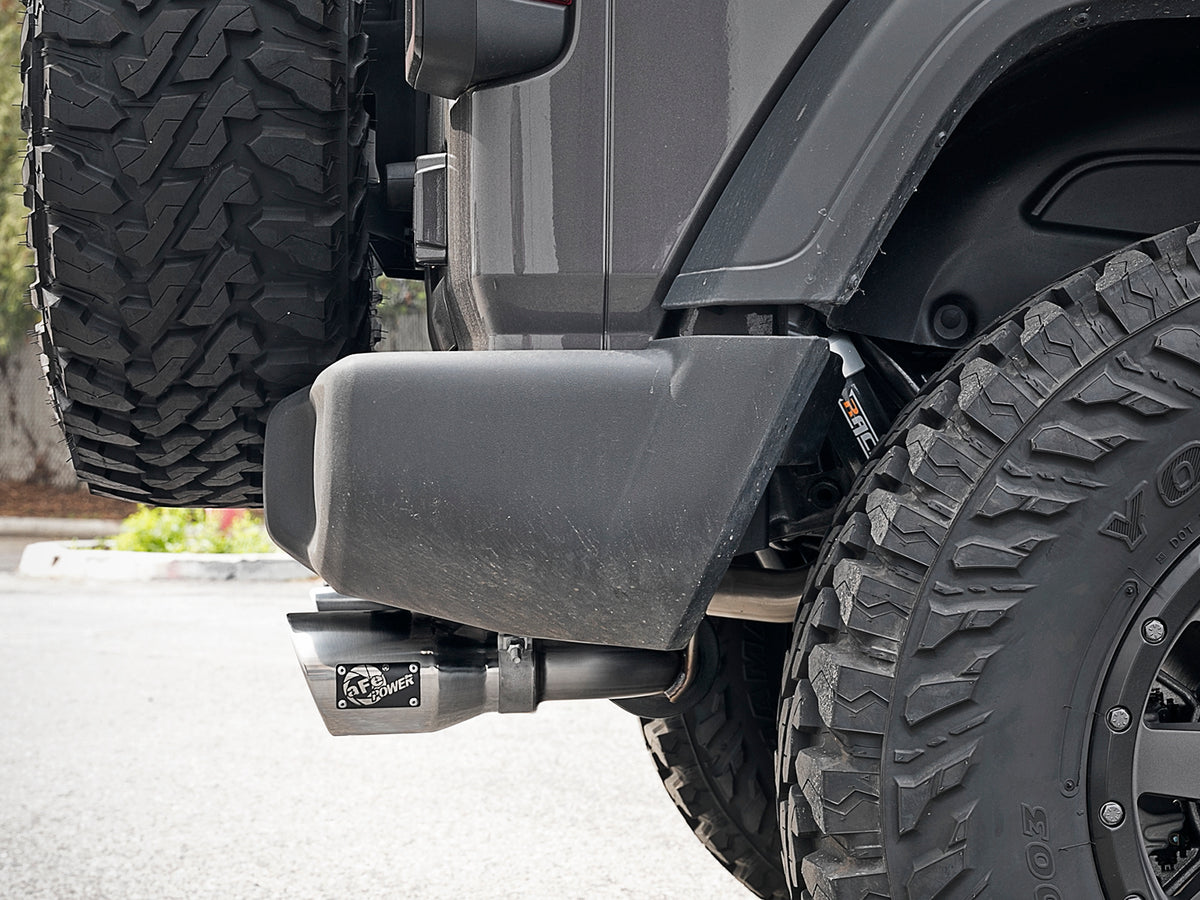 aFe 2.5in SS Cat-Back Exhaust Jeep Wrangler JL V6 3.6L (18+) (49-38066-P)
