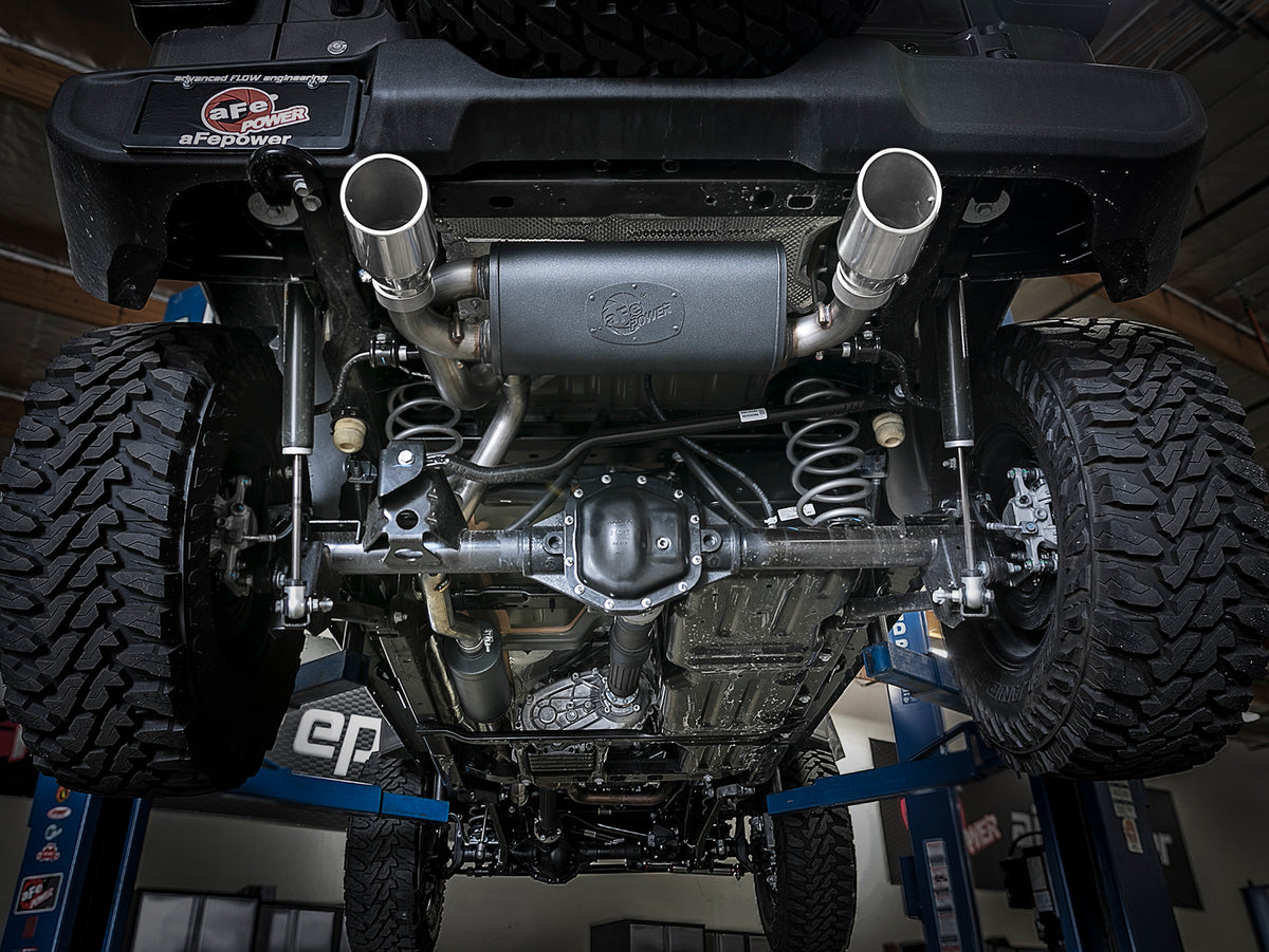 aFe 2.5in SS Cat-Back Exhaust Jeep Wrangler JL V6 3.6L (18+) (49-38066-P)