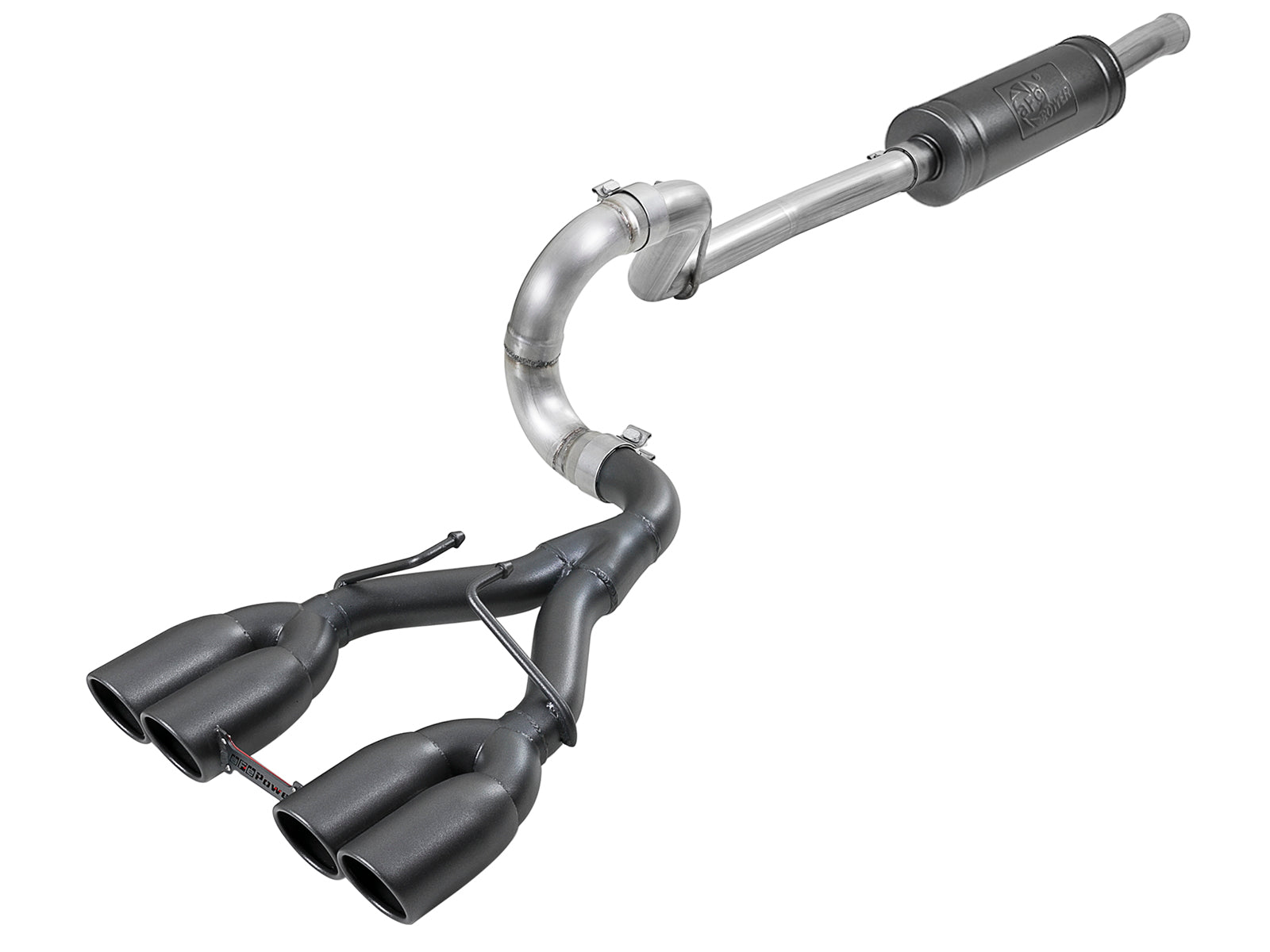 aFe 2.5in SS Cat-Back Exhaust w/ Black Tip | Jeep Wrangler JL (18+) (49-38071-B)