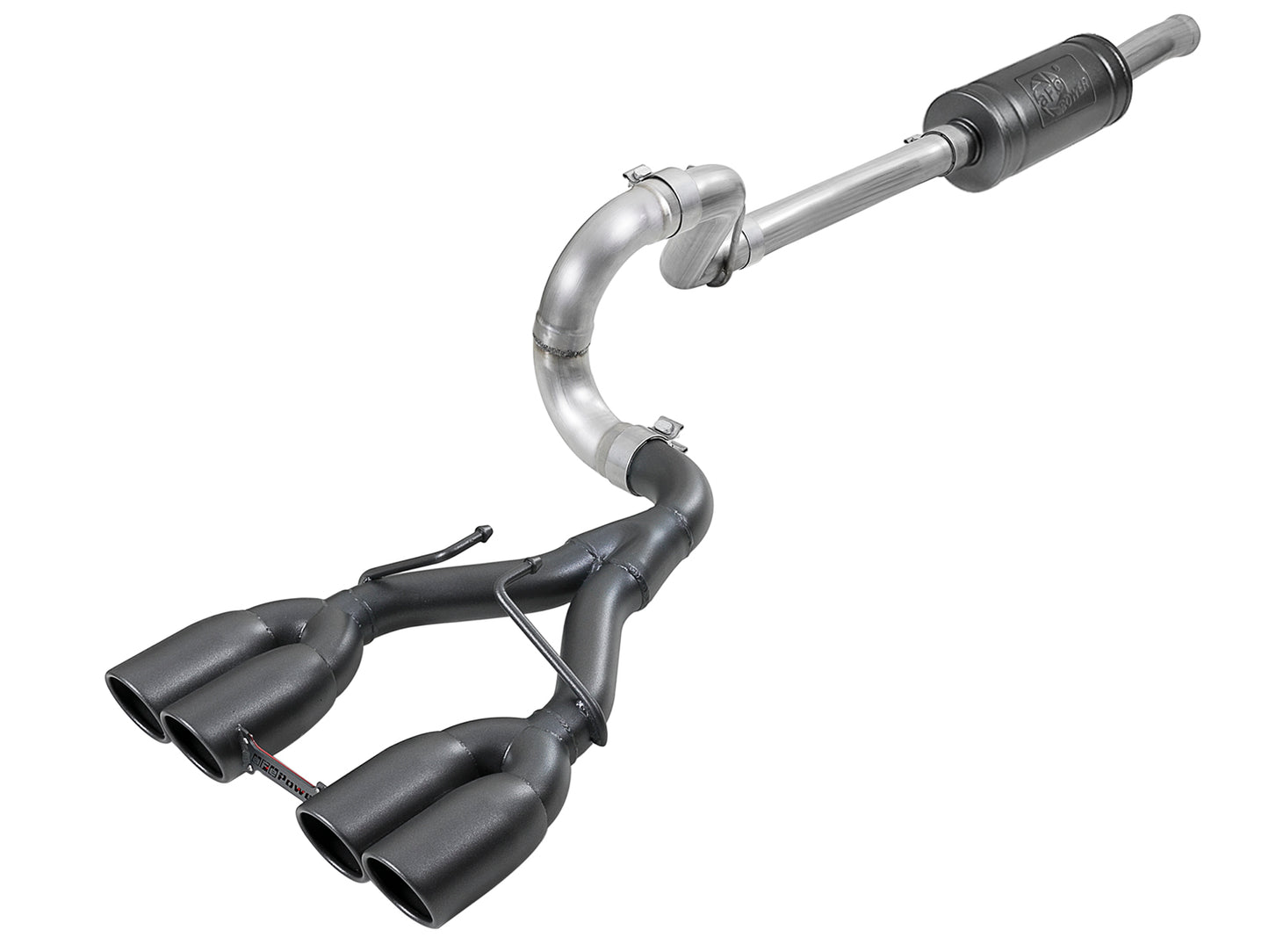 aFe 2.5in SS Cat-Back Exhaust w/ Black Tip | Jeep Wrangler JL (18-20) (49-38073-B)