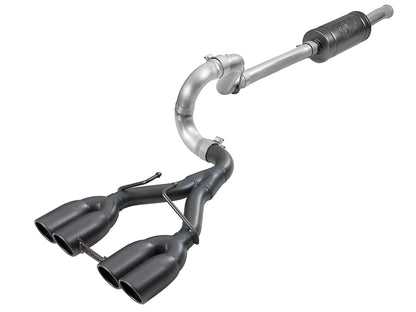 aFe 2.5in SS Cat-Back Exhaust w/ Black Tip | Jeep Wrangler JL (18-20) (49-38073-B)