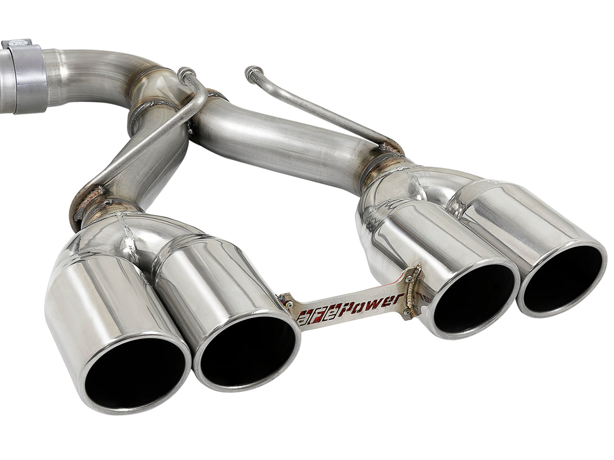 aFe 2.5in SS Cat-Back Exhaust w/ Polished Tip | Jeep Wrangler JL (18-20) (49-38073-P)