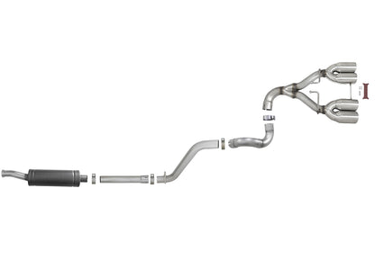 aFe 2.5in SS Cat-Back Exhaust w/ Polished Tip | Jeep Wrangler JL (18-20) (49-38073-P)