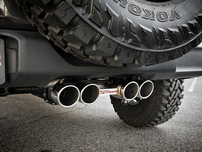 aFe 2.5in SS Cat-Back Exhaust w/ Polished Tip | Jeep Wrangler JL (18-20) (49-38073-P)