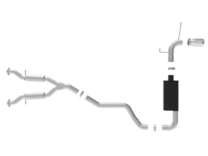 aFe 2.5-3in SS Cat-Back Exhaust Jeep GC V6 (14-19) | (49-38078-P)