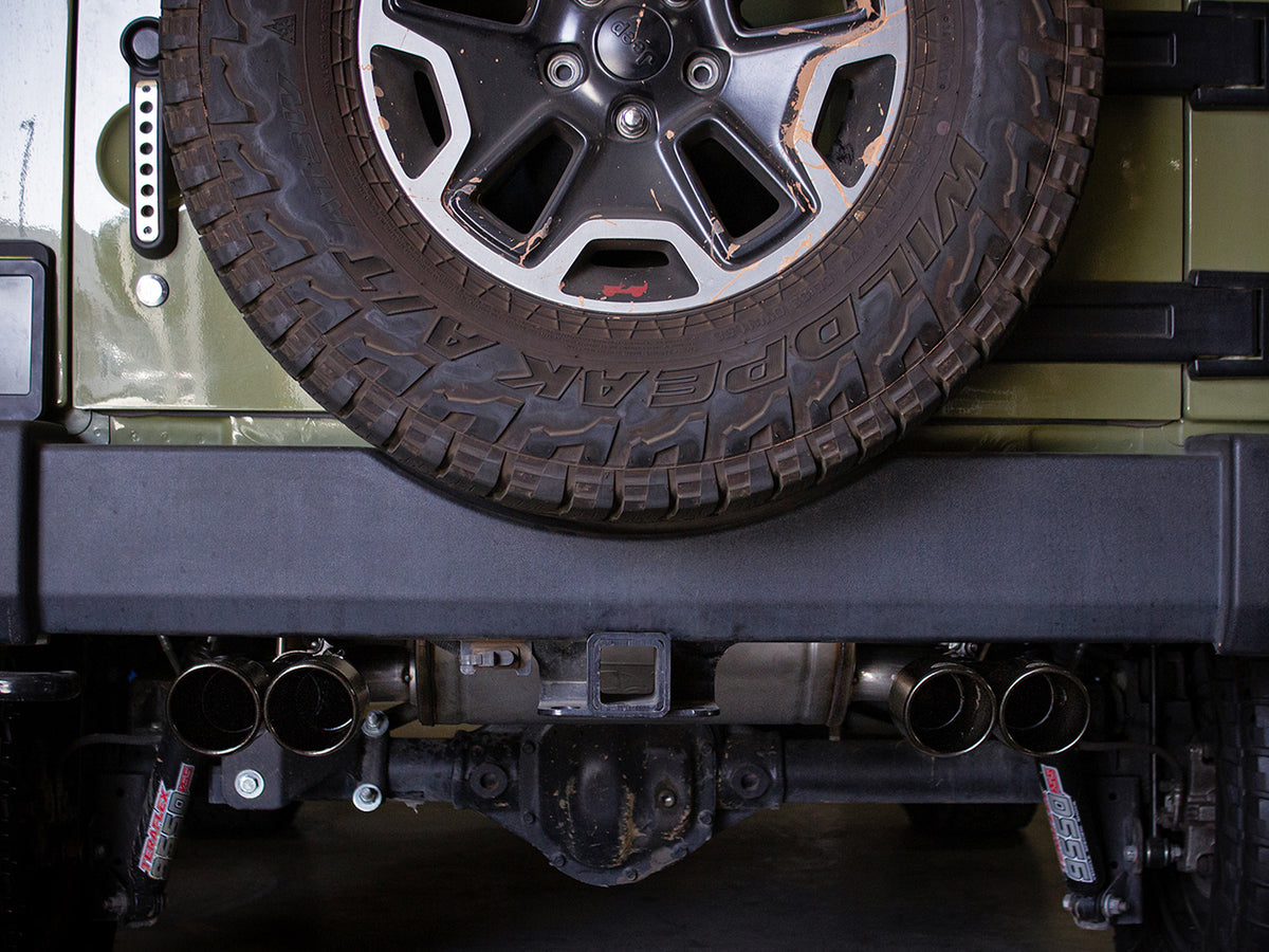 aFe 2.5in SS Vulcan Axle-Back Exhaust | Jeep JK V6-3.6/3.8L (07-18) (49-38086-B)