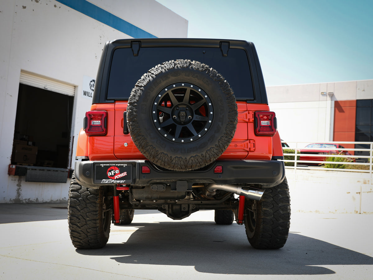 aFe HD 3in SS DPF-Back Exhaust | Jeep Wrangler (49-38092-P)