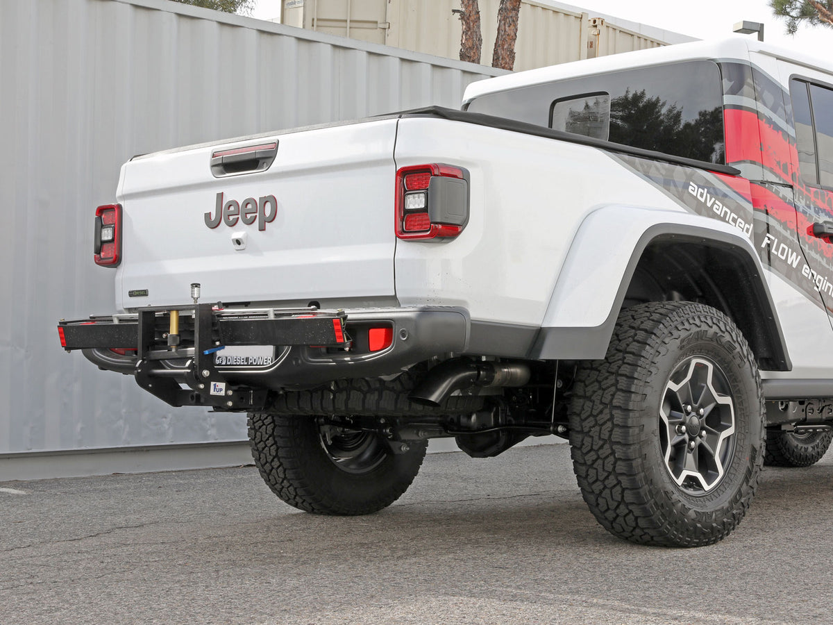 aFe 2021+ Jeep Gladiator V6-3.0L Vulcan SS 3in DPF-Back Exhaust w/ Black Tip (49-38094-B)