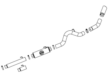 aFe HD 5in SS Cat-Back Exhaust Dodge Ram 04-07 (49-42012)