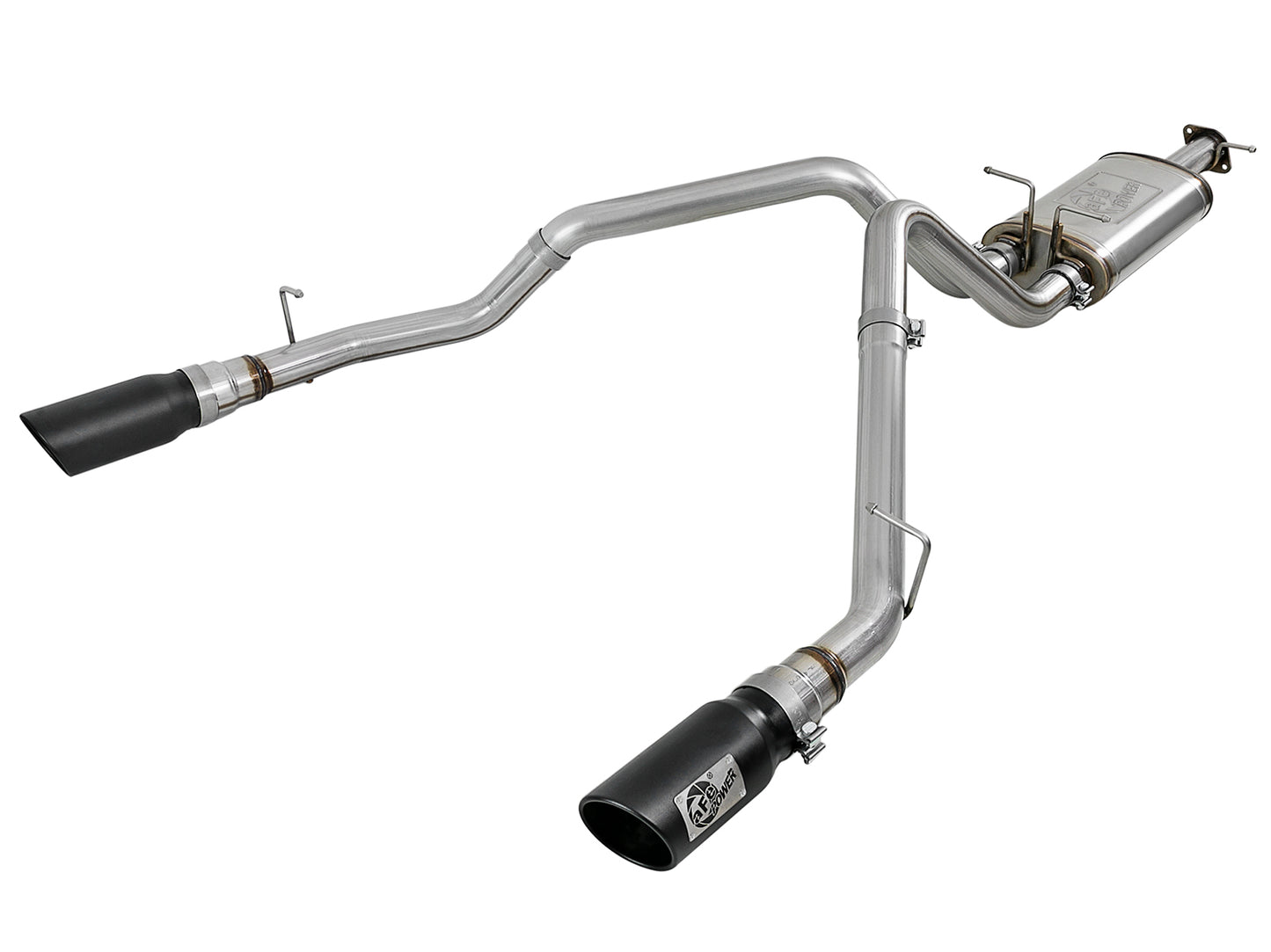 aFe 3in SS Cat-Back Exhaust w/ Dual Tips | RAM 1500 V8-5.7L (19) (49-42059-B)