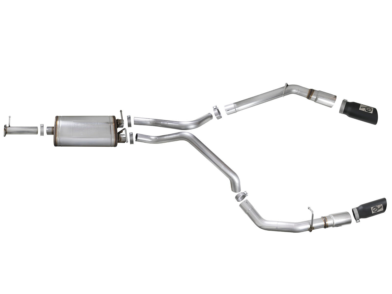 aFe 3in SS Cat-Back Exhaust w/ Dual Tips | RAM 1500 V8-5.7L (19) (49-42059-B)