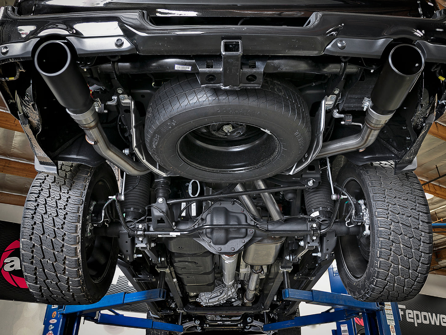 aFe 3in SS Cat-Back Exhaust w/ Dual Tips | RAM 1500 V8-5.7L (19) (49-42059-B)