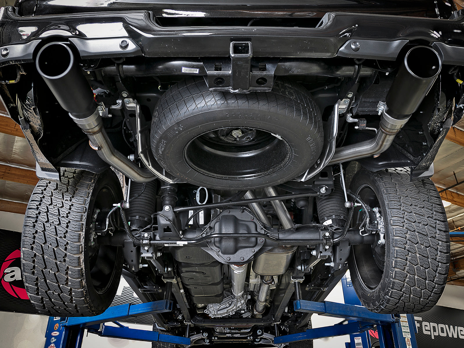 aFe 3in SS Cat-Back Exhaust w/ Dual Tips | RAM 1500 V8-5.7L (19) (49-42059-B)