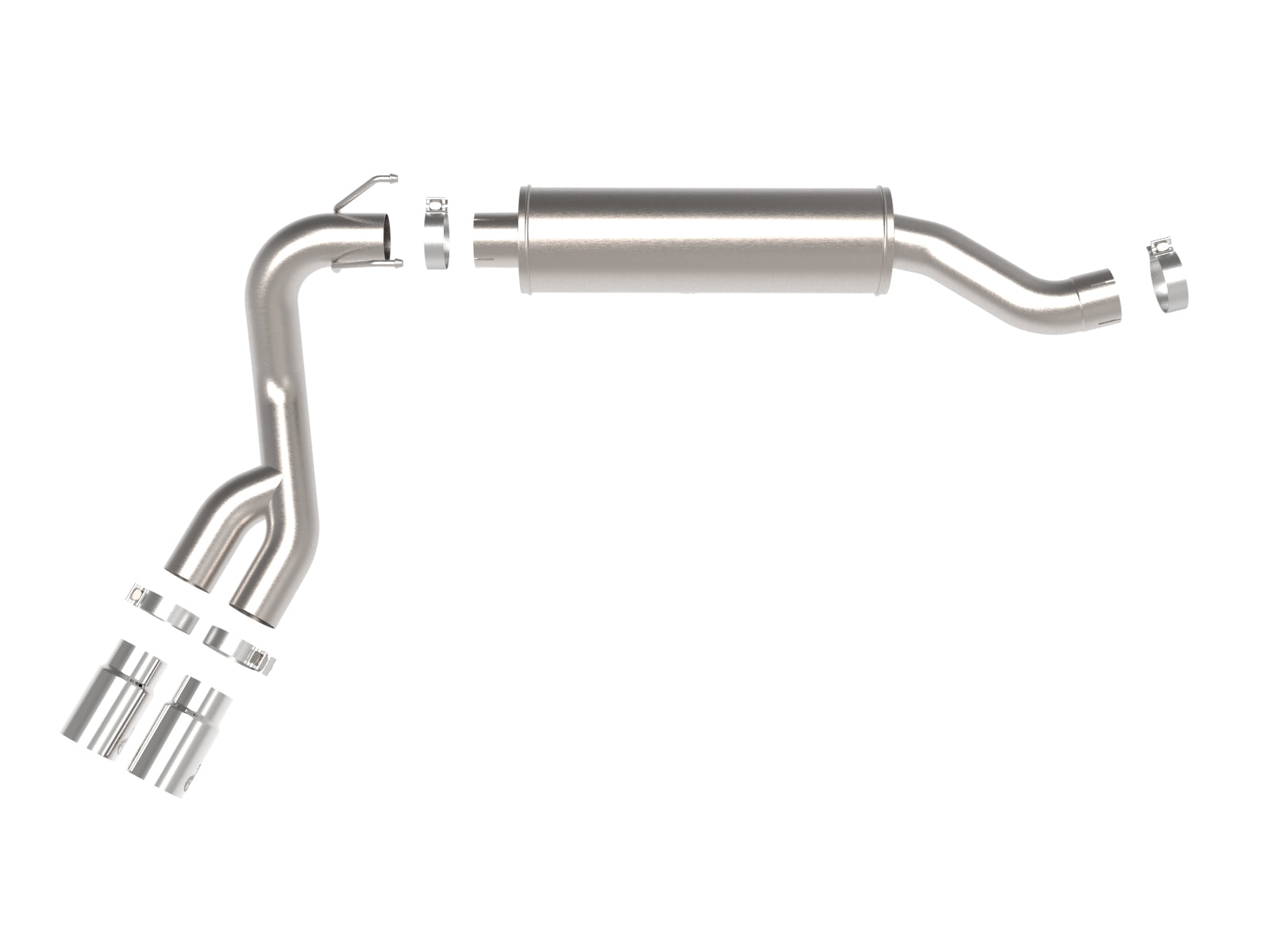 aFe Rebel Series 3.5in SS Cat-Back Exhaust Ram 2500/3500 (19-22) (49-42082-P)