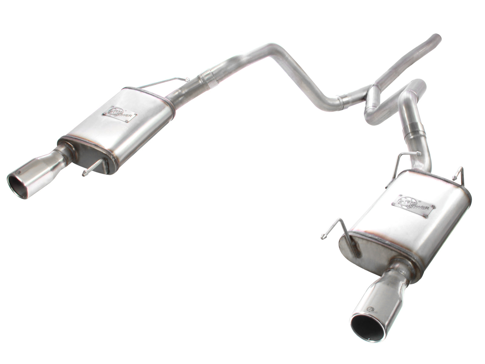 aFe 2.5in 409 Stainless Steel Cat-Back Exhaust System | Ford Mustang V6 4.0L (05-09) (49-43047)