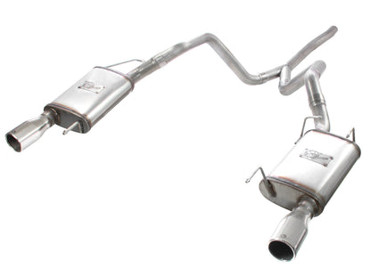aFe 2.5in 409 Stainless Steel Cat-Back Exhaust System | Ford Mustang V6 4.0L (05-09) (49-43047)