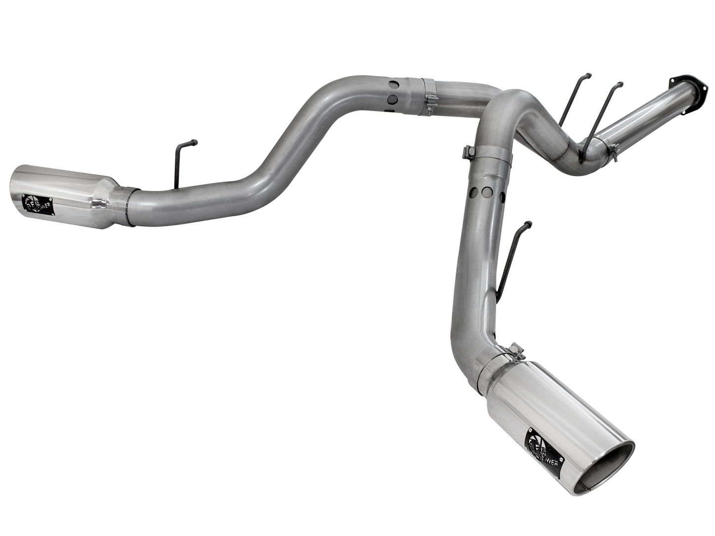 aFe HD 4in 409 SS DPF-Back Exhaust | Ford 11-16 F-250/350 (49-43065-P)