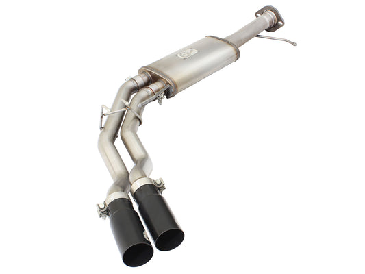 aFe 3in to 2.5in SS Front Side Exit Cat-Back Exhaust w/ Black Tip | Ford F150 (10-14) (49-43071-B)