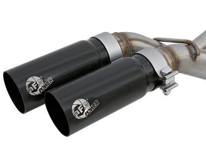 aFe 3in to 2.5in SS Cat-Back Exhaust w/ Black Tip | Ford F150 Ecoboost V6 (11-14) (49-43078-B)