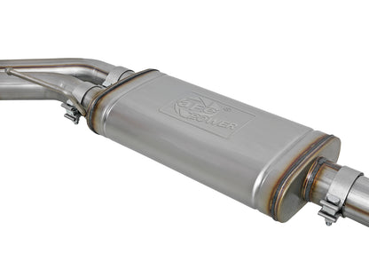 aFe 3in to 2.5in SS Cat-Back Exhaust w/ Black Tip | Ford F150 Ecoboost V6 (11-14) (49-43078-B)