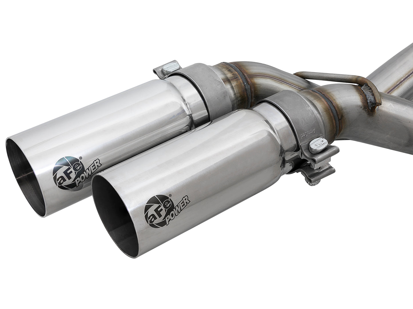aFe 3in to 2.5in SS D&S Cat-Back Exhaust w/ Polished Tip | Ford F-150 V6-3.5L (11-14) (49-43078-P)