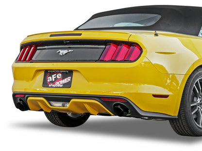 aFe 2.5in 409 SS Axle-Back Exhaust w/ Black Tip | Ford Mustang I4-2.3L (15-17) (49-43085-B)
