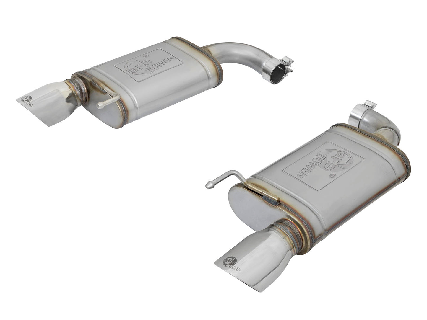 aFe 2.5in 409 SS Axle-Back Dual Exhaust | Ford Mustang I4-2.3L (15-17) (49-43085-P)