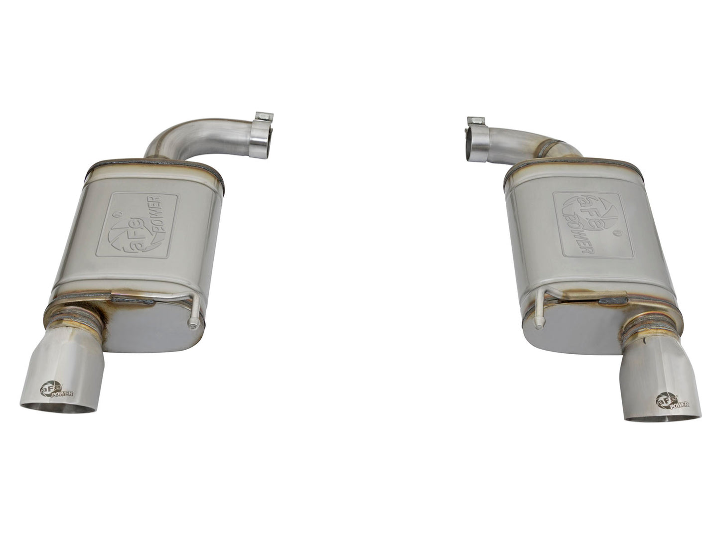 aFe 2.5in 409 SS Axle-Back Dual Exhaust | Ford Mustang I4-2.3L (15-17) (49-43085-P)