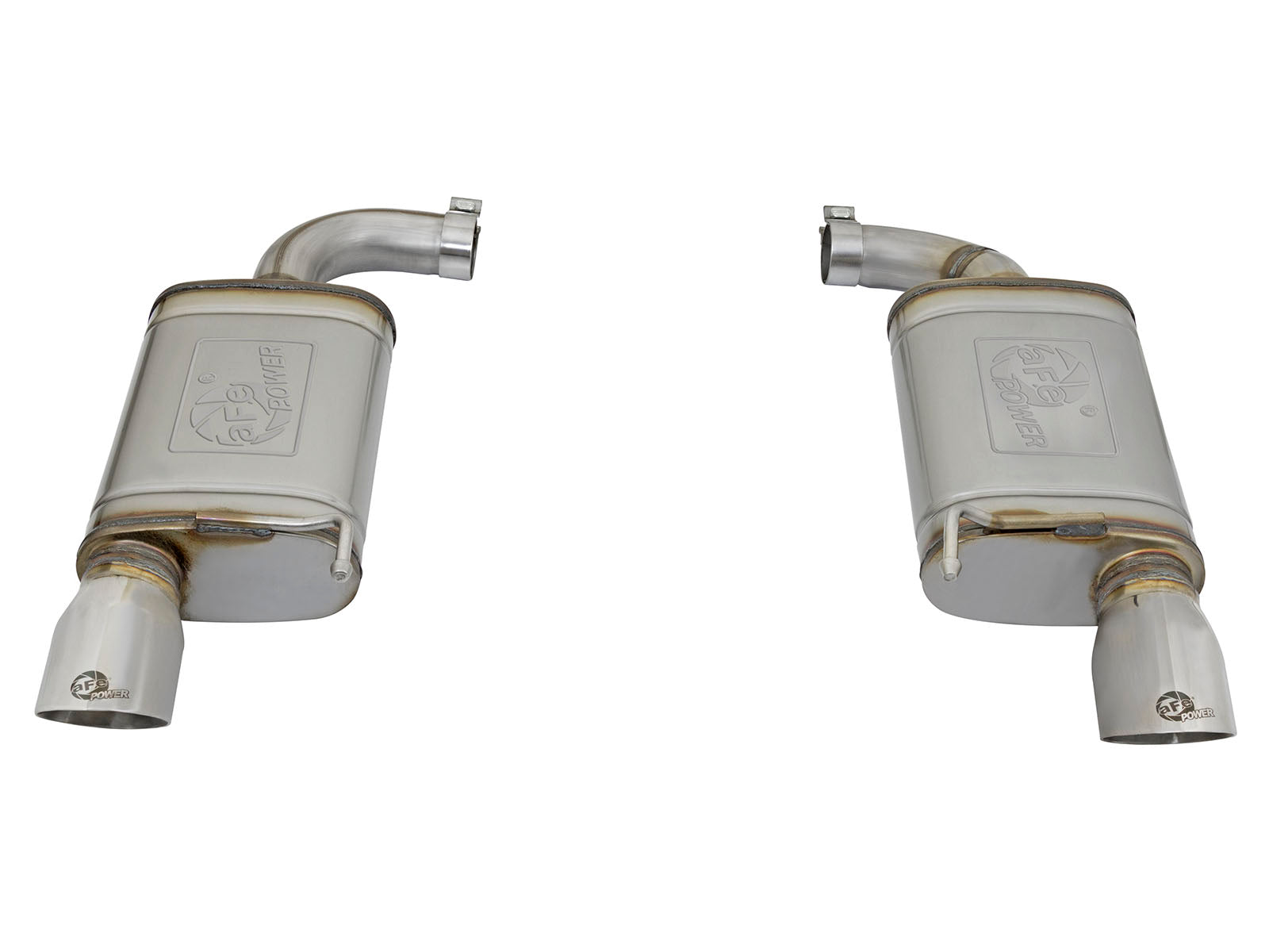 aFe 2.5in 409 SS Axle-Back Dual Exhaust | Ford Mustang I4-2.3L (15-17) (49-43085-P)
