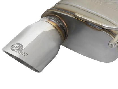 aFe 2.5in 409 SS Axle-Back Dual Exhaust | Ford Mustang I4-2.3L (15-17) (49-43085-P)