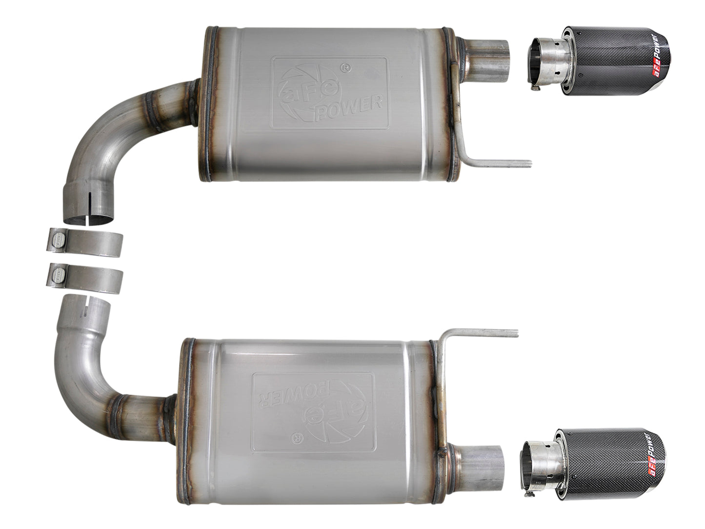 aFe Mach Force-Xp SS Axle-Back Exhaust | Ford Mustang GT V8-5.0L (15-17) (49-43105-C)
