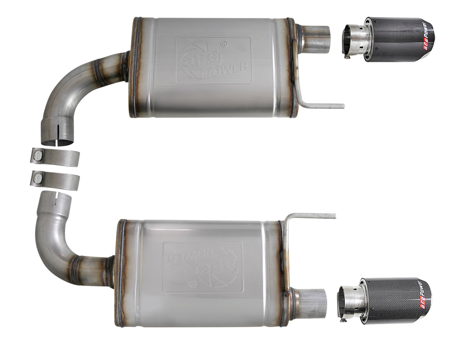aFe Mach Force-Xp SS Axle-Back Exhaust | Ford Mustang GT V8-5.0L (15-17) (49-43105-C)
