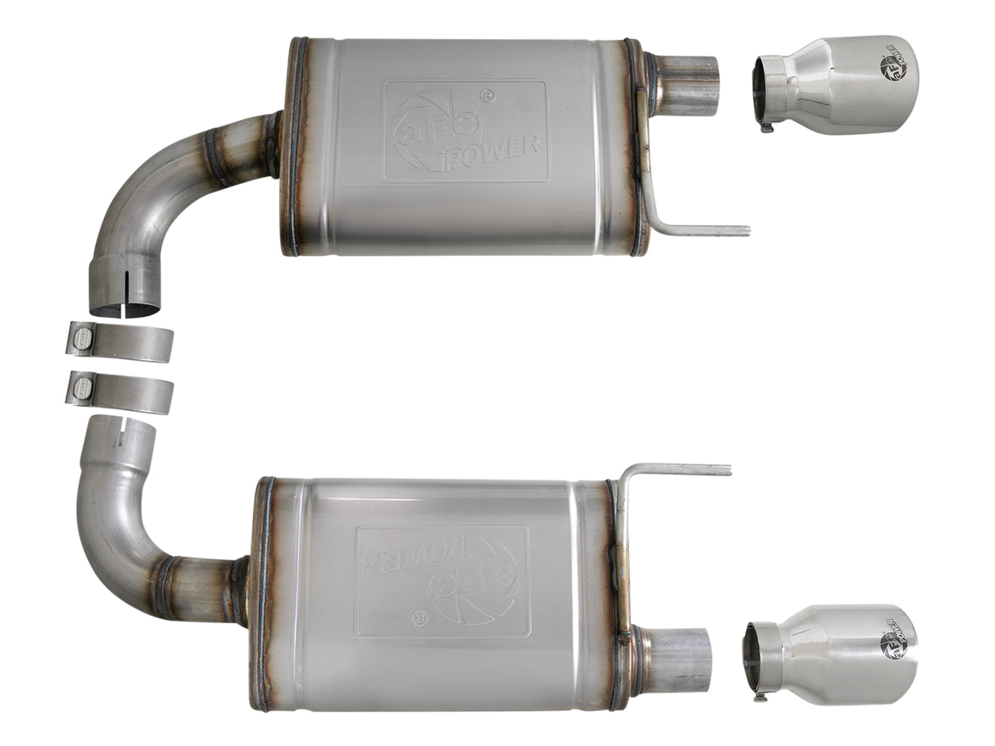 aFe Mach Force-Xp SS Axle-Back Exhaust | Ford Mustang GT V8-5.0L (15-17) (49-43105-P)