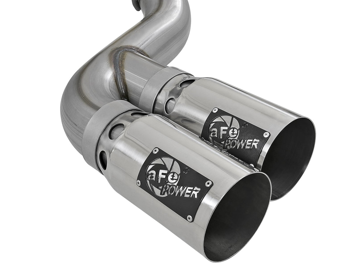 aFe Power 15-16 F250/F350 6.7L Diesel Rebel XD 4in SS DPF-Back Exhaust | Ford (11-16) (49-43121-P)