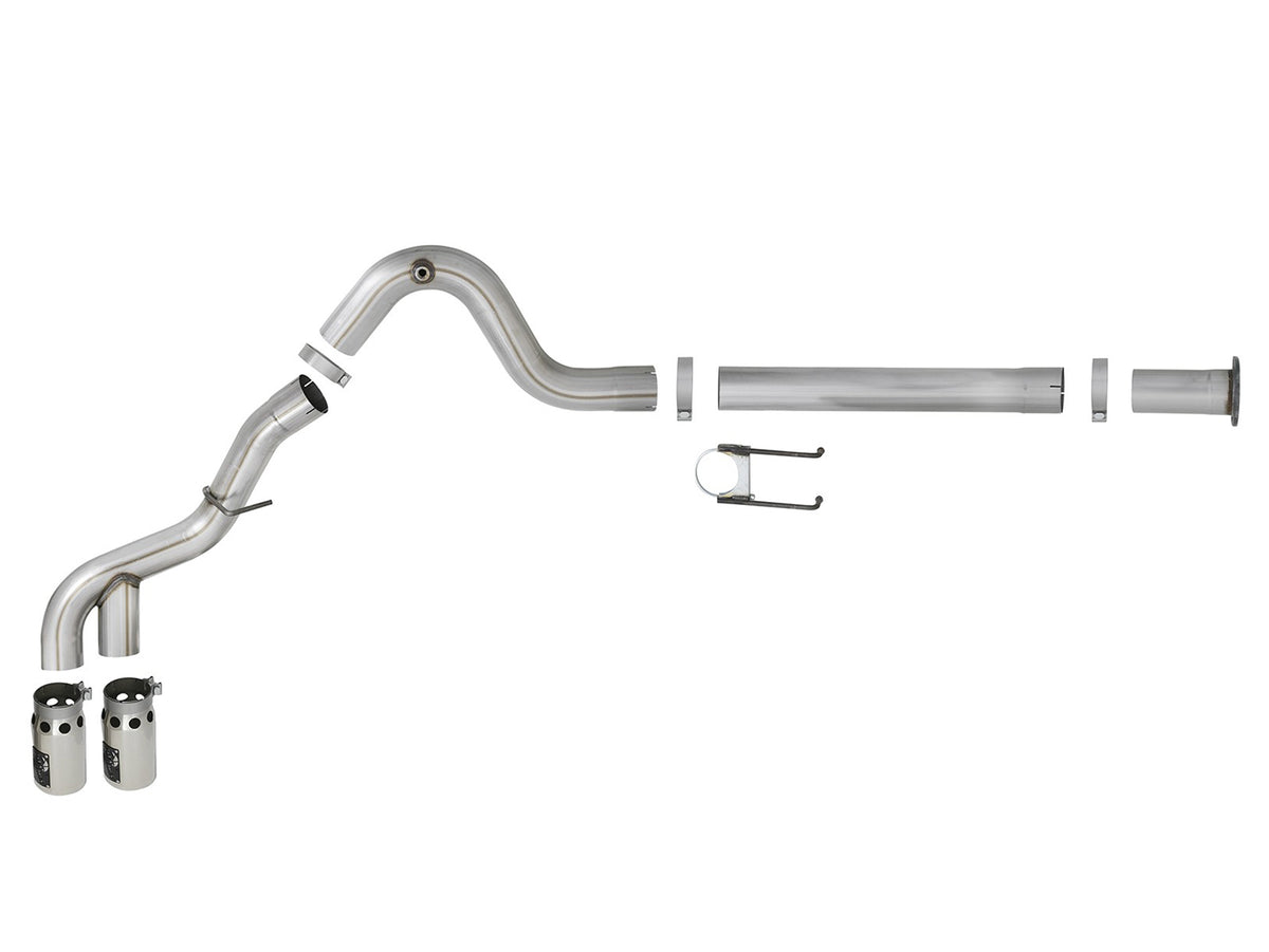 aFe Power 15-16 F250/F350 6.7L Diesel Rebel XD 4in SS DPF-Back Exhaust | Ford (11-16) (49-43121-P)