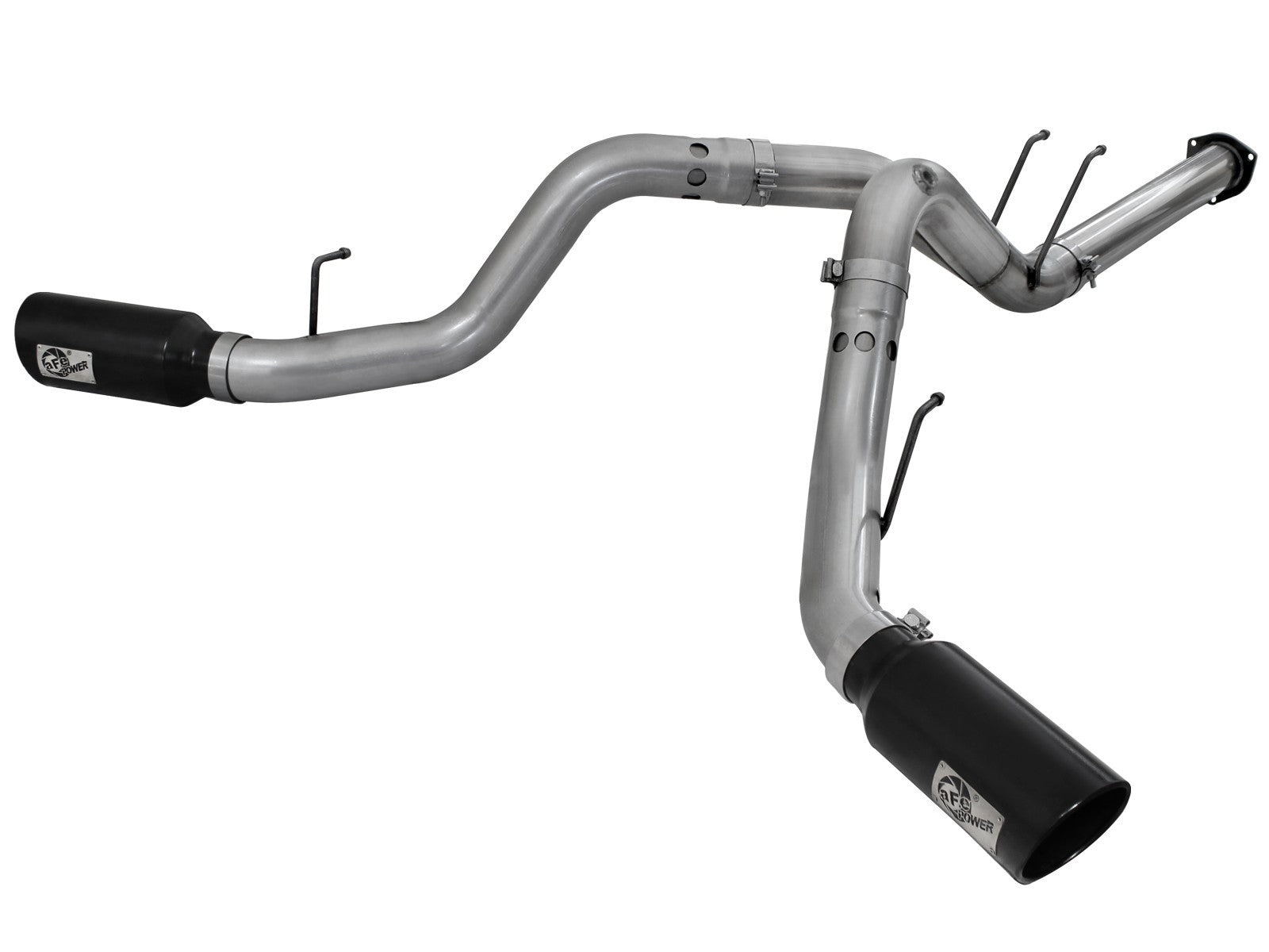 aFe Large Bore HD 4in DPF-Back Exhaust w/ Black Tip | Ford F-250/350 V8 Diesel (11-16) (49-43122-B)